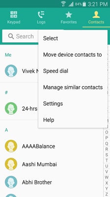 Comment transférer des contacts du smartphone Samsung vers le pc